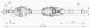 Полуось Peugeot 205 1.8D 1.9D Citroen C-15 (правая) /длинна -845мм./ PN20979_ID6082